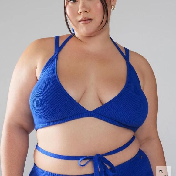 Savage X Fenty Women's Blue Ms Minx Bra Bralette in 16-18 XL - Picture 1 of 7